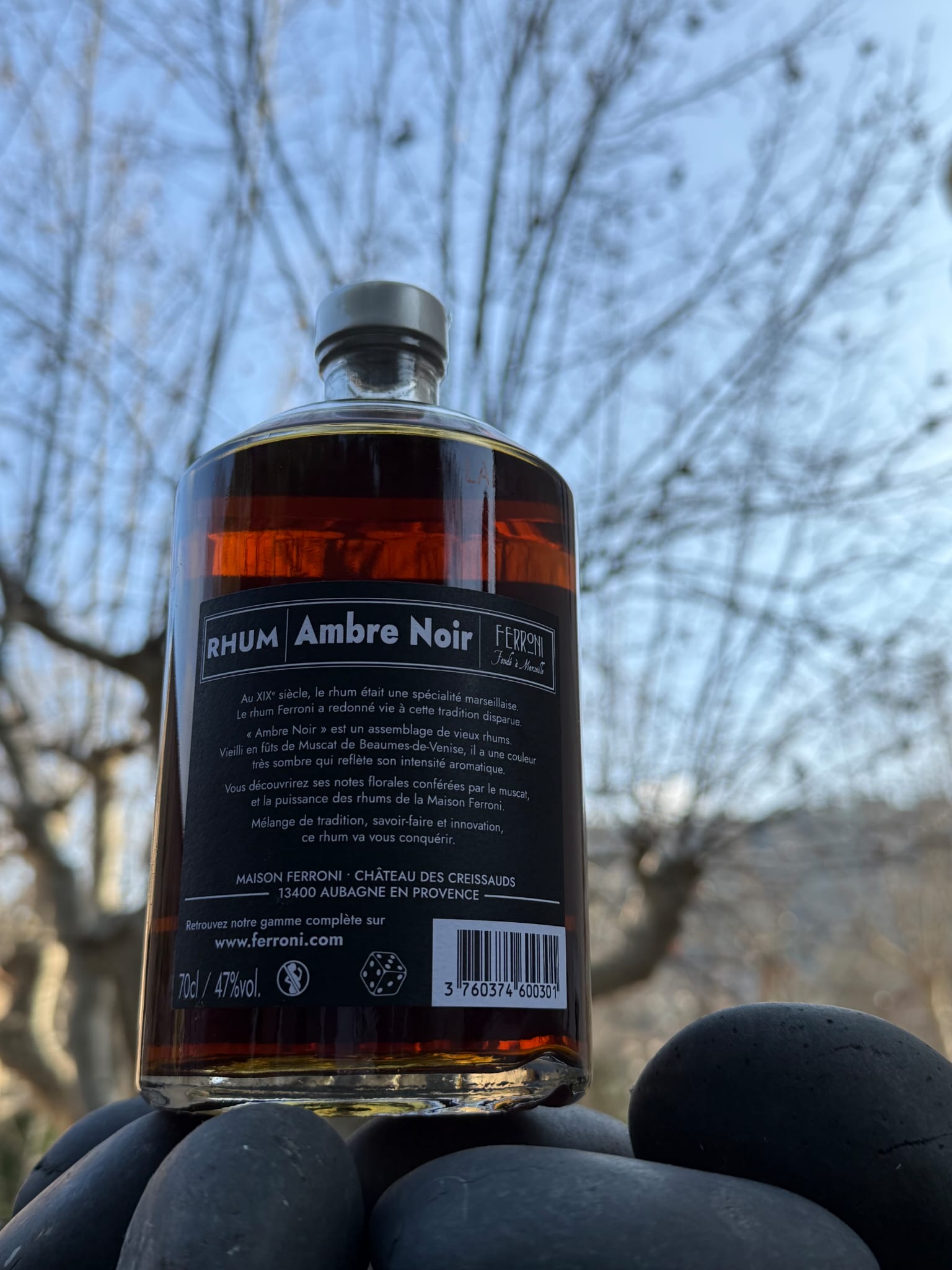 Rhum FERRONI - Ambre Noir (Rhum vieux, 47 %) – Image 3