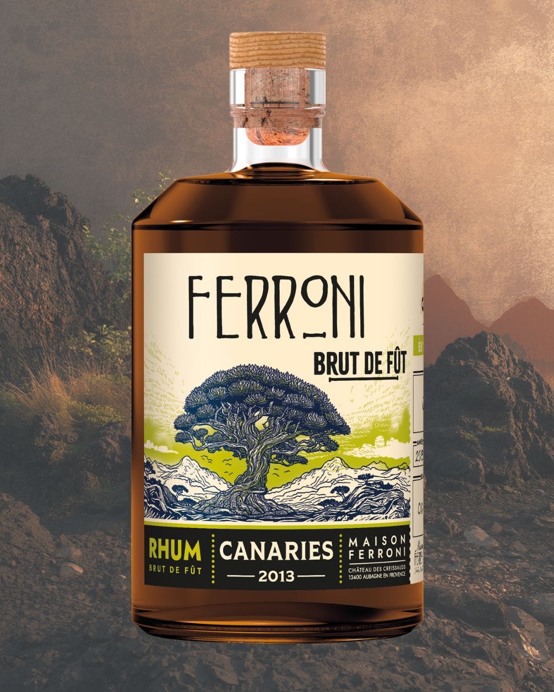 Rhum FERRONI - La Palma 2013 (Brut de Fût, 62,3%) – Image 2