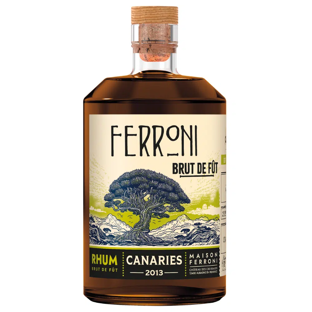 Rhum FERRONI - La Palma 2013 (Brut de Fût, 62,3%)