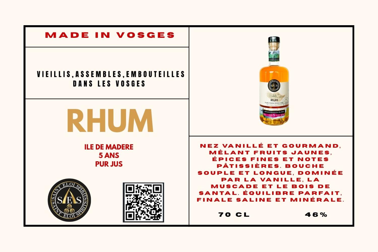 Rhum de Madère 5 ans pur jus – Image 2