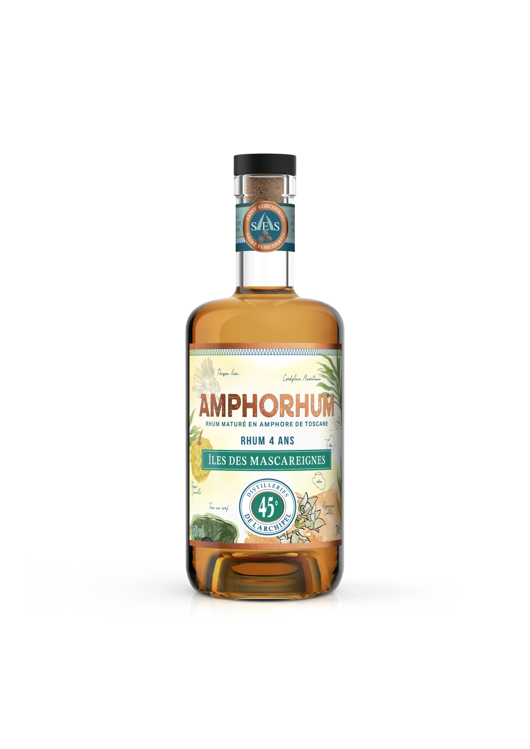 Rhum Amphorhum 4 ans Iles des Mascareignes 70 cl 45 °