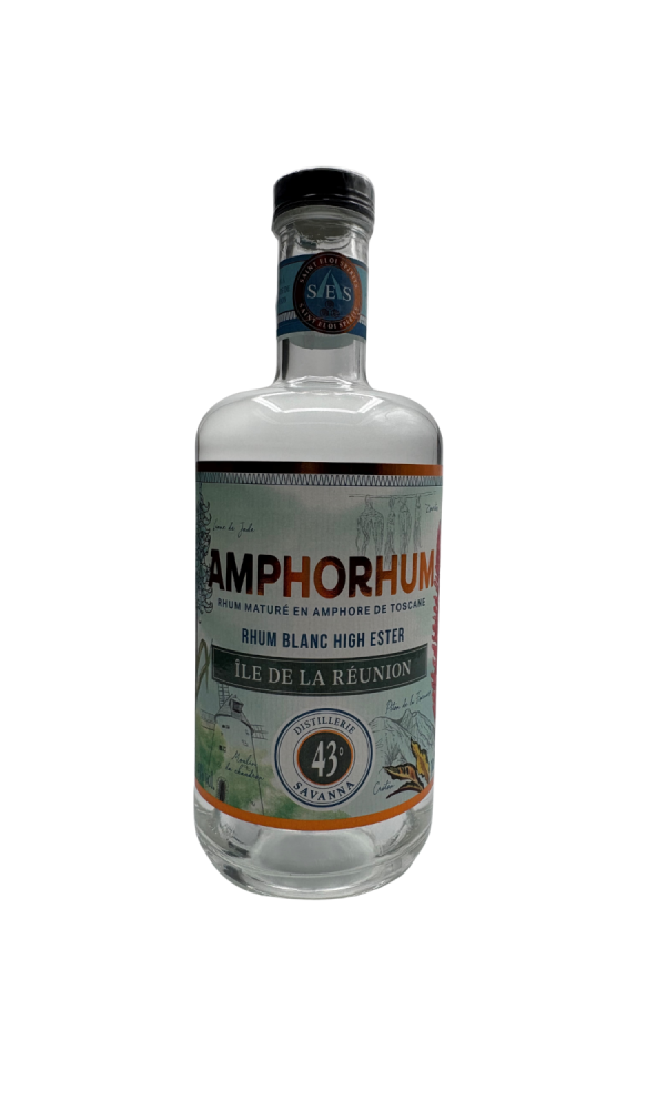 Rhum blanc Amphorhum Distillerie Savanna High Ester Tradi 43° 70 cl